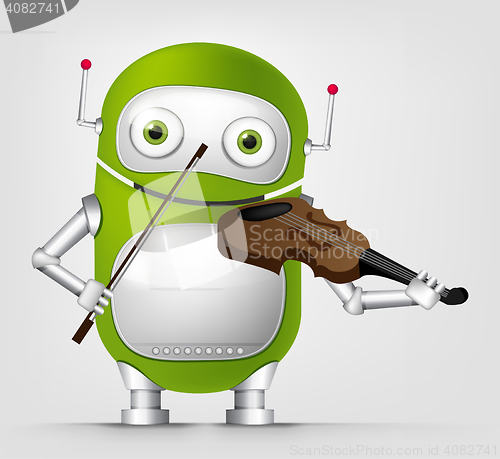 Image of Green robot character