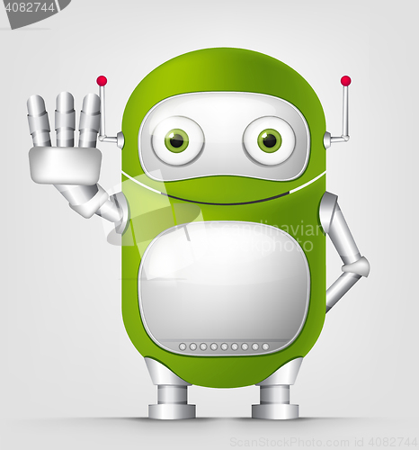 Image of Green robot character