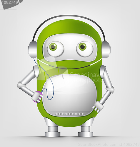 Image of Green robot character