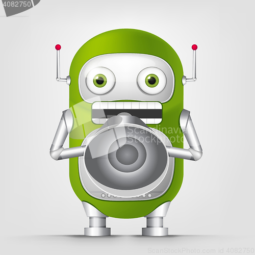 Image of Green robot character