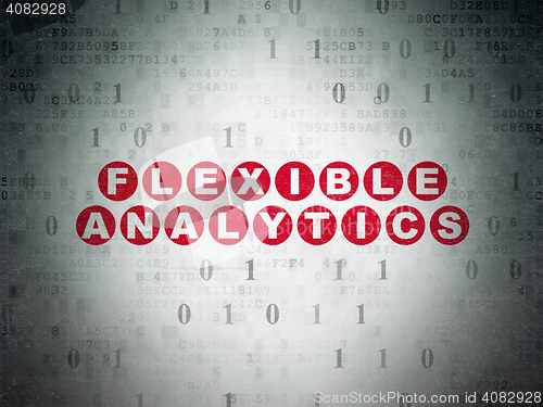 Image of Business concept: Flexible Analytics on Digital Data Paper background