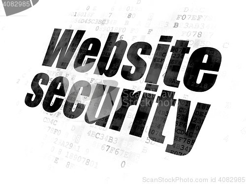 Image of Web design concept: Website Security on Digital background