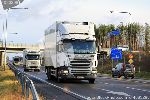 Image of Busy Truck Traffic