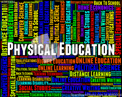 Image of Physical Education Represents Gym Class And Athletics