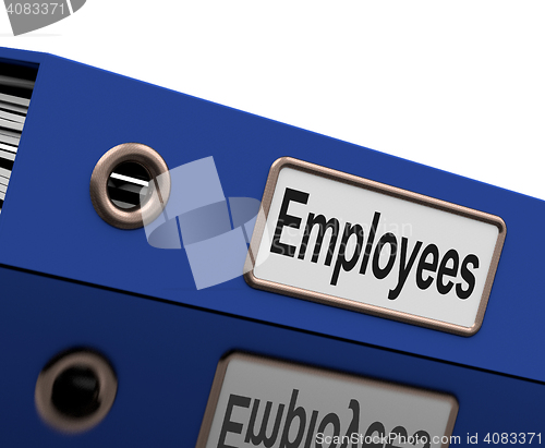 Image of Employees File Contains Employment Records And Documents