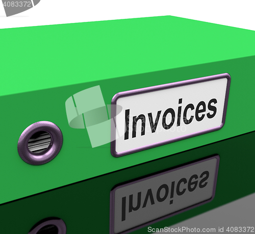 Image of Invoices File Show Accounting And Expenses