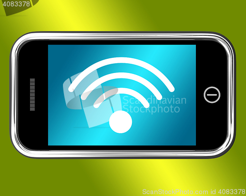Image of Wifi Internet Connected On Mobile Phone