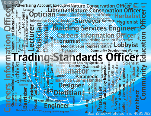 Image of Trading Standards Officer Represents Officers Position And E-Com