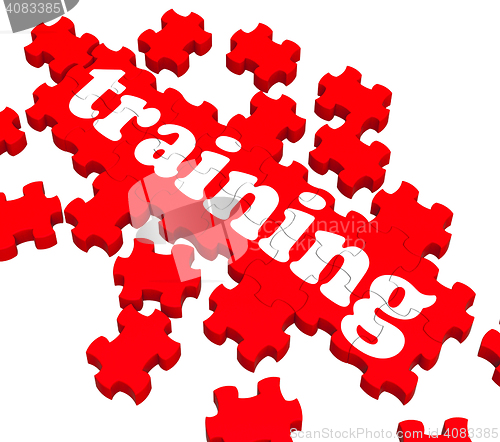 Image of Training Puzzle Showing Business Coaching