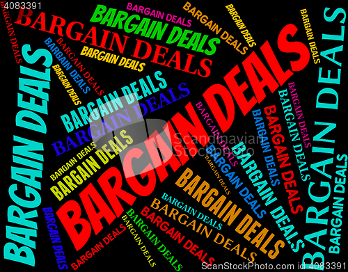 Image of Bargain Deals Indicates Words Contract And Transactions