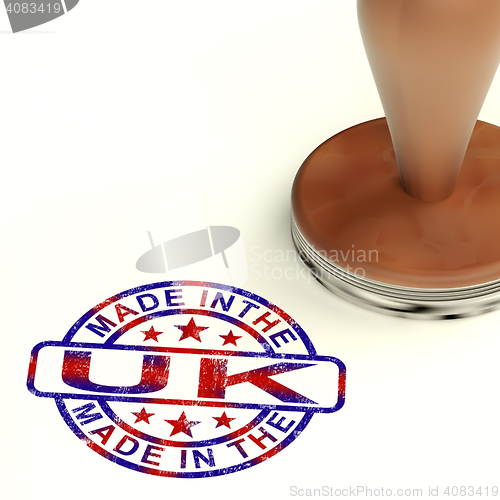 Image of Made In The Uk Stamp Showing Product Or Produce From Britain