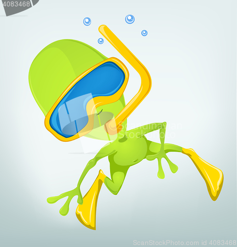 Image of Funny Alien Cartoon Illustration