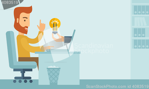 Image of Businessman working.