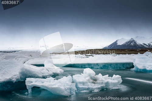 Image of Icebergs at glacier lagoon 