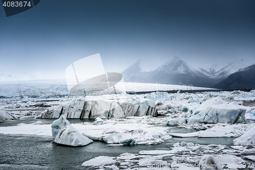 Image of Icebergs at glacier lagoon 