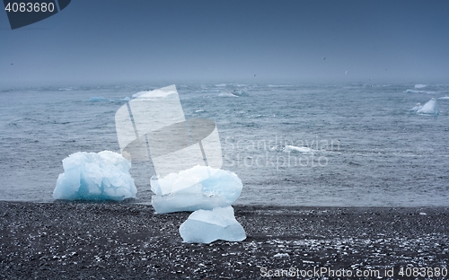 Image of Icebergs at glacier lagoon 