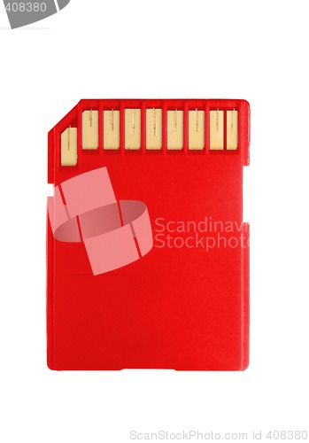 Image of color memory sd card data storage device for cameras, portable sound