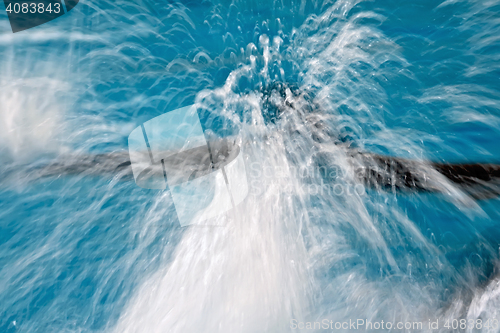 Image of Dolphin blur in the water