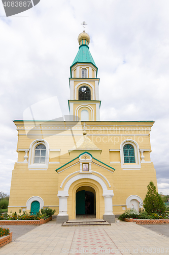 Image of Duboviy ovrag, Russia - February 20, 2016: Exterior of the Holy Martyr Nikita Church. Volgograd region