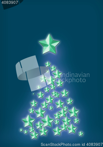 Image of color christmas tree 