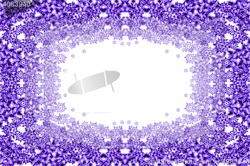 Image of violet snow flakes
