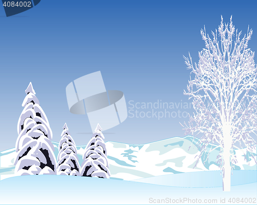 Image of Beautiful winter landscape