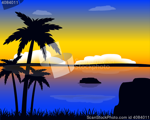 Image of Evening in tropic