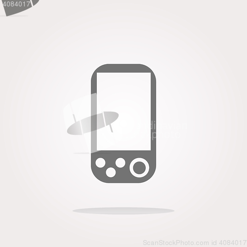Image of vector web icon button with smart phone. vector icon. vector button 