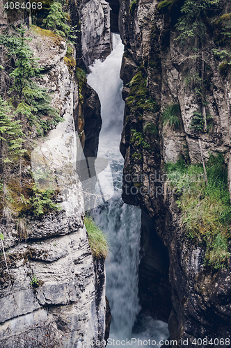 Image of Water stream running down a hillside