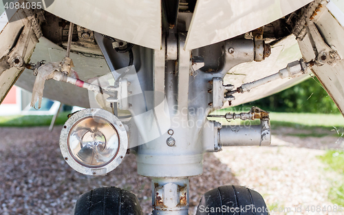 Image of Aircraft nose landing gear