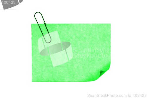 Image of isolated blank postit paper on withe background