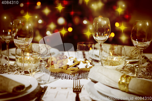 Image of Festively laid table