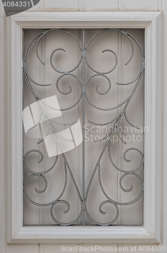 Image of Window wrought iron grille