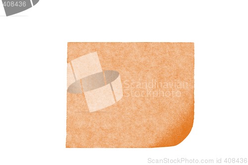 Image of isolated blank postit paper on withe background