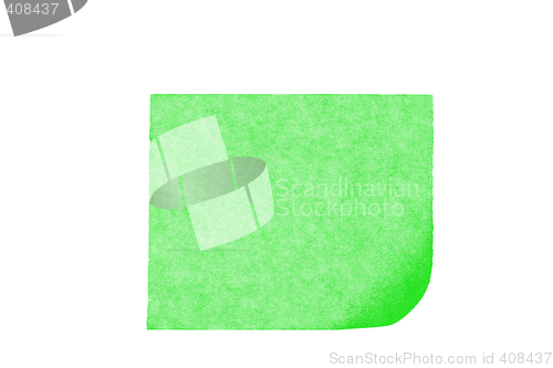 Image of isolated blank postit paper on withe background