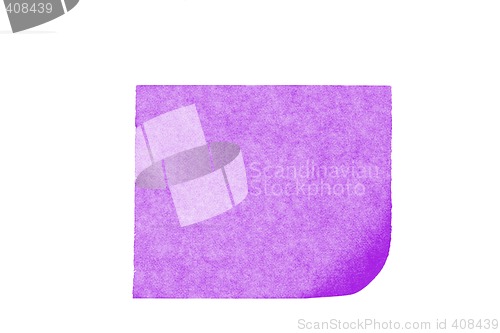 Image of isolated blank postit paper on withe background