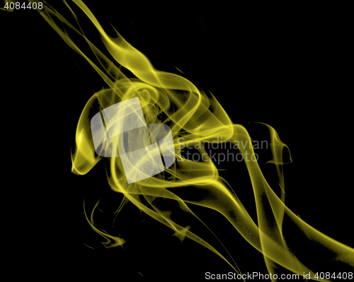 Image of Yellow Abstract Smoke