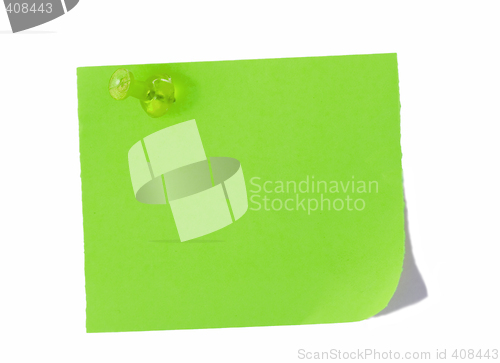 Image of isolated blank postit paper on withe background