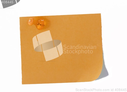 Image of isolated blank postit paper on withe background