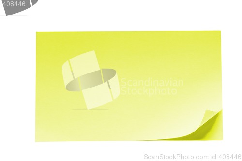 Image of isolated blank postit paper on withe background