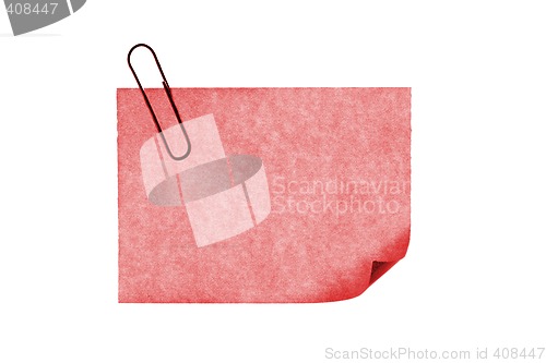 Image of isolated blank postit paper on withe background