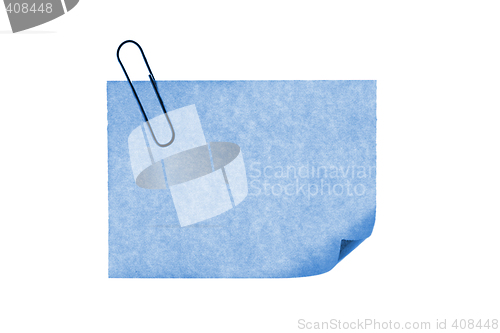 Image of isolated blank postit paper on withe background