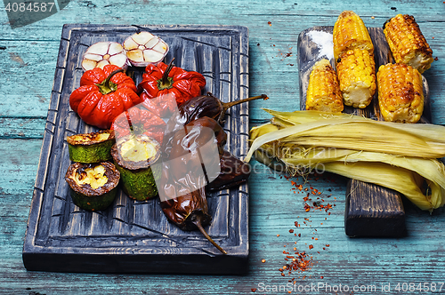 Image of Dish of baked vegetables