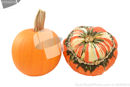 Image of Small pumpkin and Turks Turban squash