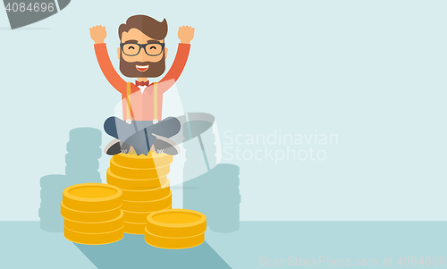 Image of Happy Businessman