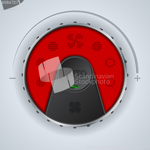 Image of Air condition gauge with red lcd and two buttons