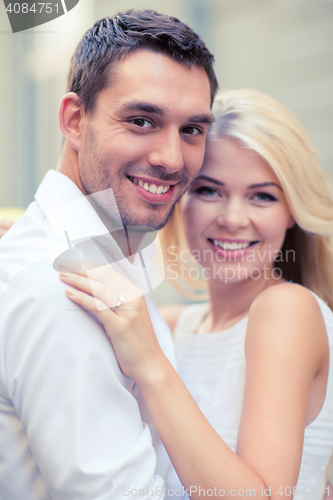 Image of young married couple in the city