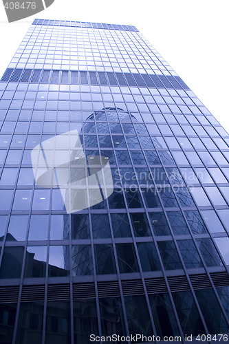 Image of modern office reflection