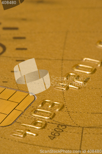 Image of gold Credit Card (soft focus)