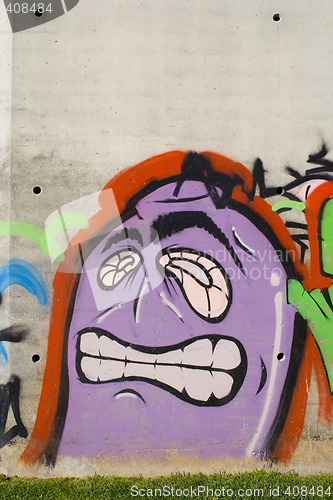 Image of graffiti funny face